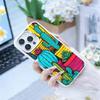 Y2K Black Cat Art Phone Case For iPhone 17,16,15,14,13,12,Pro MAX Black Matte Shockproof Cover