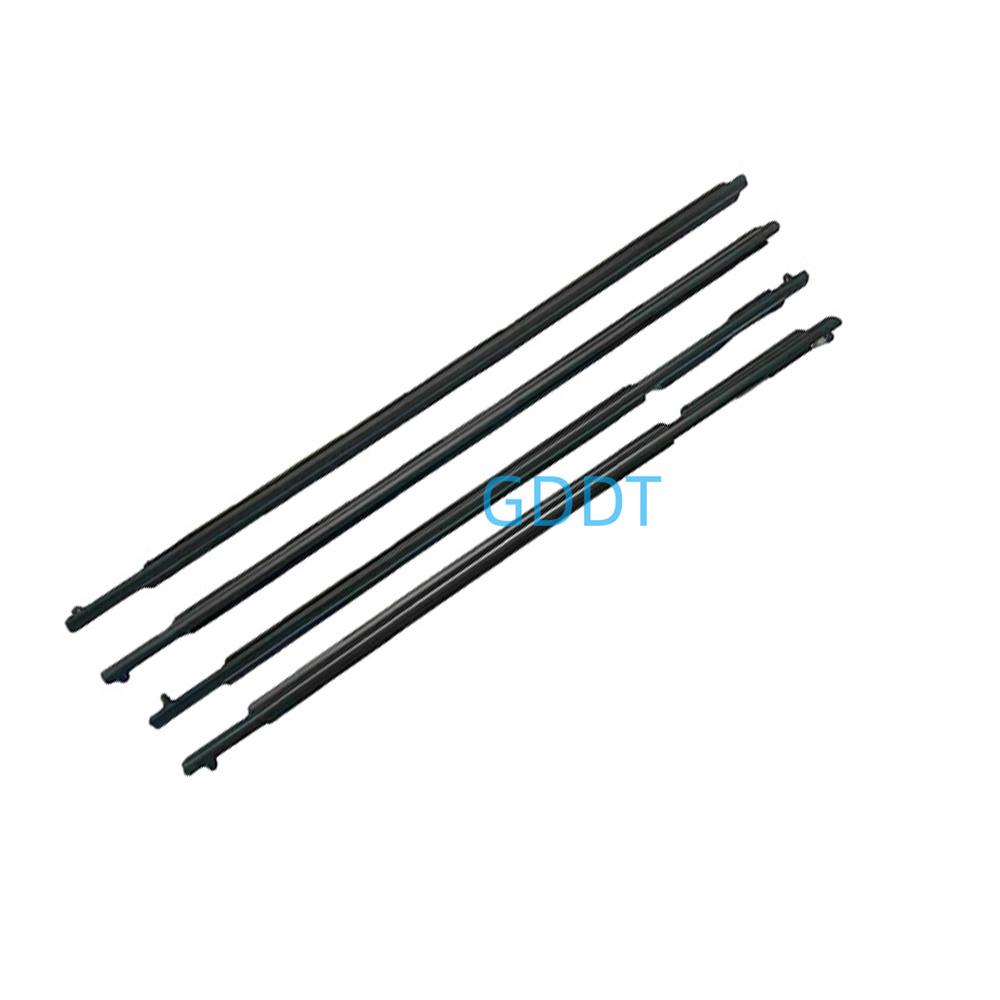 4 Pezzi Guscio in Gomma per Finestrini Nero o Cromato per Toyota 4Runner 75711-35011 2009-2020 Guarnizione Vetro Esterna