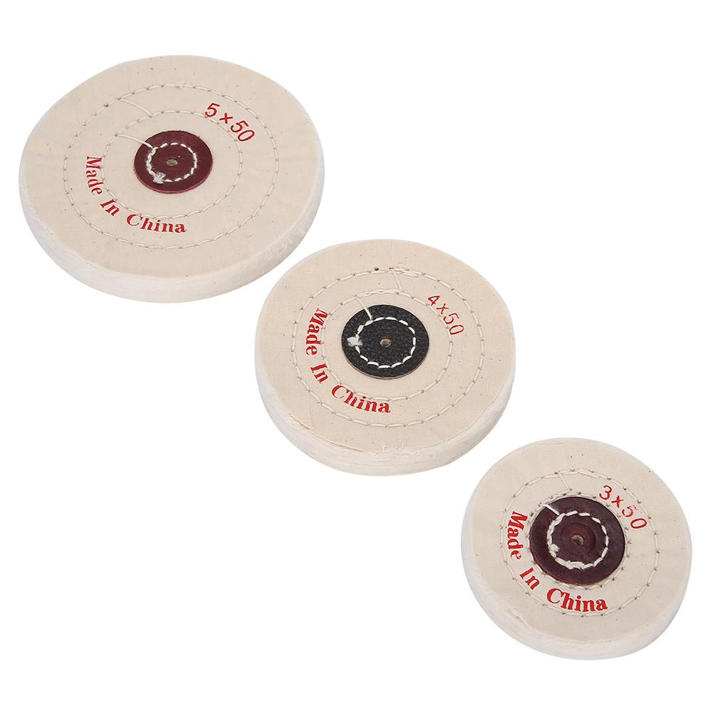 3pcs Buffing Polishing Wheel Jewelry Making Processing Polishing Tool (3inch 4inch 5inch)