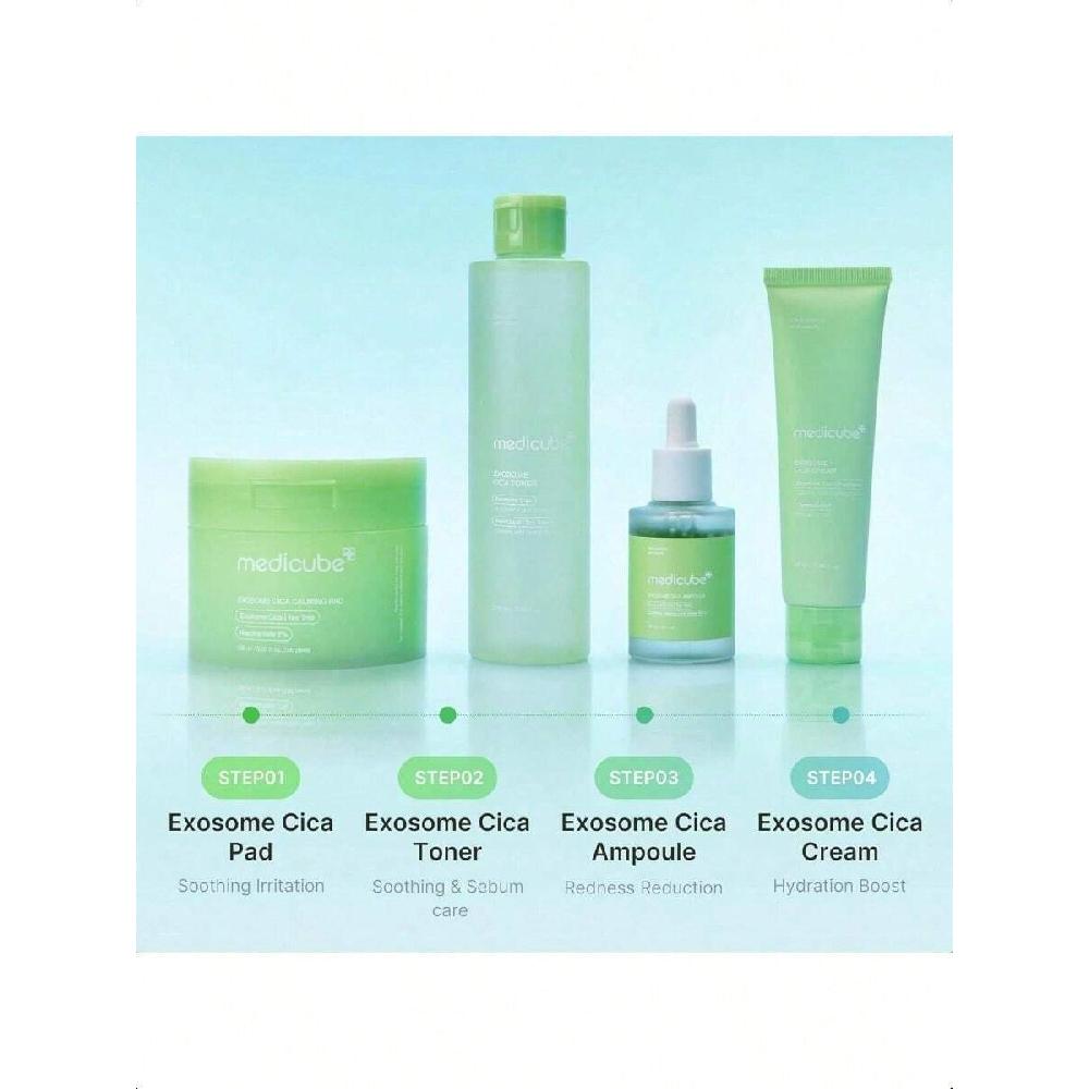 Medicube Exosome Cica Toner 210ml | Daily Soothing Toner With Exosome Cica, Heartleaf, Tea Tree, 12 Kinds Of Cica | Low Irritation, Sebum Care