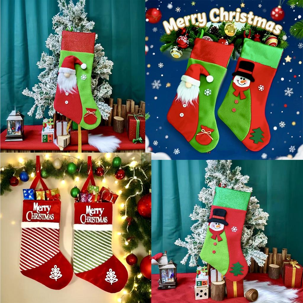 GildedPlush Christmas Socks, Gift Bags, ChristmasCandies, Gifts And Decorative Items