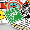50 Stück Cartoon-Warnaufkleber – Gefahr/Verbot-Aufkleber für Skateboards, Gitarren, Laptops, Motorräder, Autos & Spielzeug