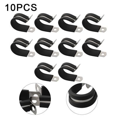 Industrial Grade Pipe Clamps 10 Pack Sturdy Stainless Steel for Secure Hold