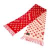 Louis Vuitton MP1890 Monogram Scarf Red/white Wool/cashmere Mens