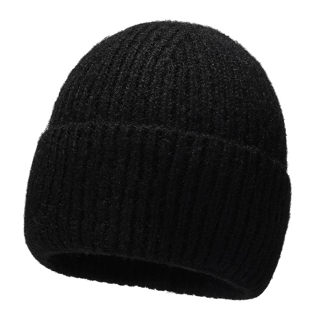 Winter Cashmere Knitted Hat Outdoor Thick Warm Wool Hat Cold-Proof Hat