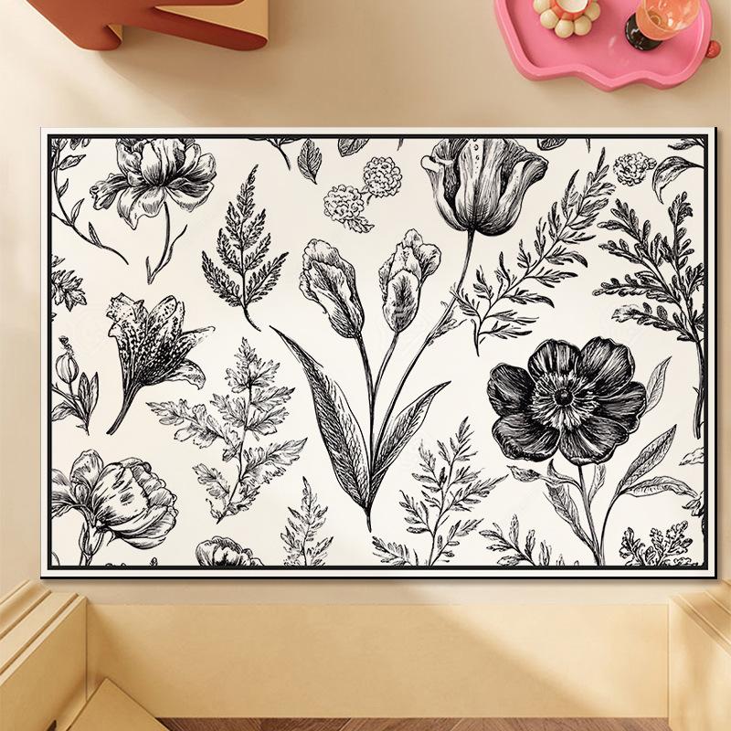 Flower Toilet Diatom Mud Household Absorbent Foot Mat Mat Toilet Mat Wash Water Room Mat Absorbent Non-slip
