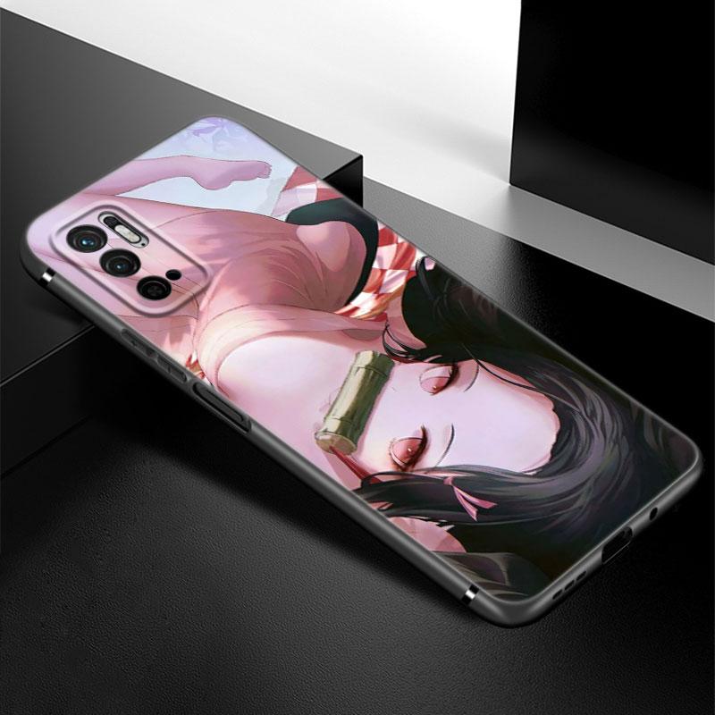 

Чехол для телефона с изображением аниме «Убийца демонов» для Xiaomi Redmi Note 7 8 9 10 Lite 11 11E 11T 12 Pro 11S 4G 10T 5G 8T 9S 10S, мягкий черный чехол из ТПУ Redmi Note 7(Pro)