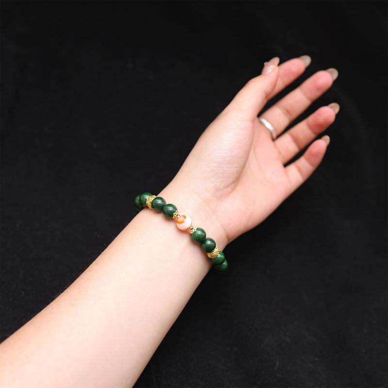 New Style Dreamy Green Fragrance Bead Bracelet Women, and Versatile