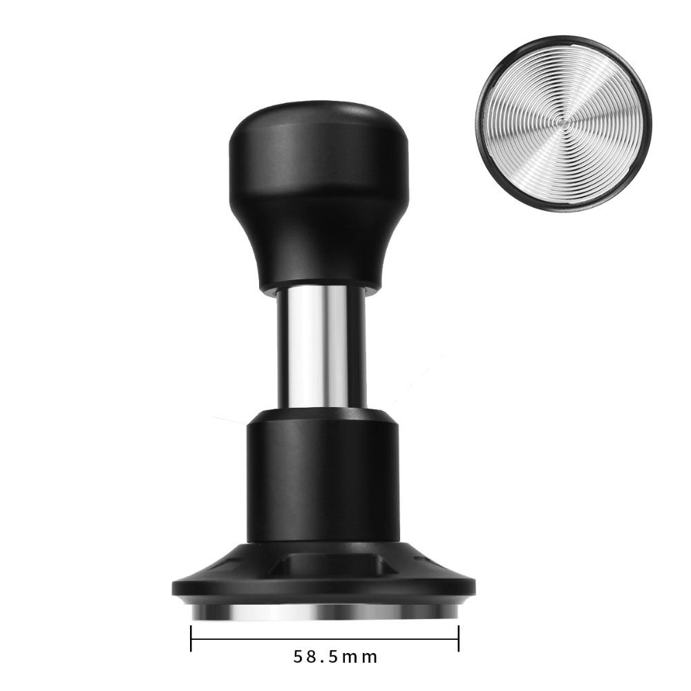 Constant Force Espresso Tamper Stainless Steel 58.5mm 53mm 51mm Spring Loaded Coffee Tamper Constant Pressure Ripple Base
