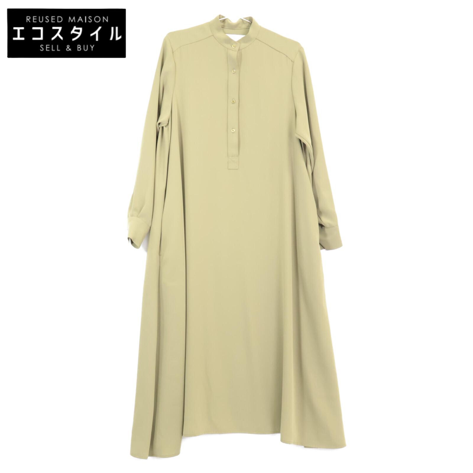 

Graphpaper GL193-60035B Band Collar Dress dress 00 khakiUsed