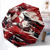 1pc Red Ranger in Action Pattern Beautiful Looking Automatic Folding Umbrella, 3 Folding, 8 Iron Frame Design, Durable and Suitable for Travel an