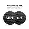 2Pcs Car Coasters Water Cup Holder Pads Anti Slip Accessories For MINI Cooper One S JCW Countryman R56 R50 R53 R55 F56 F55 Phgqd66