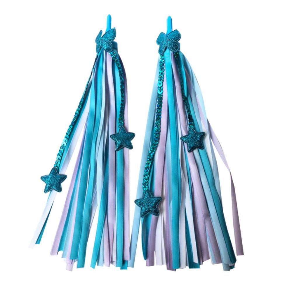1pair Lightweight Bike Streamers Colorful Scooter Tassels Sparkly Bike Tassels Scooter 3