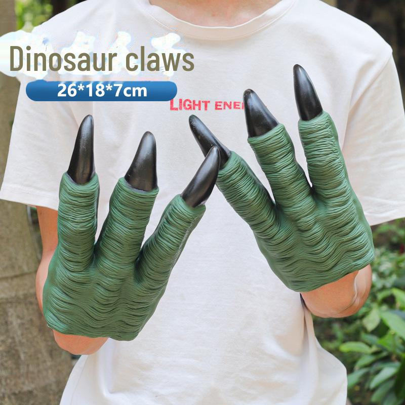 

Перчатки для кукол-динозавров: Мягкая резиновая игрушка-модель трицератопса и тираннозавра для детей