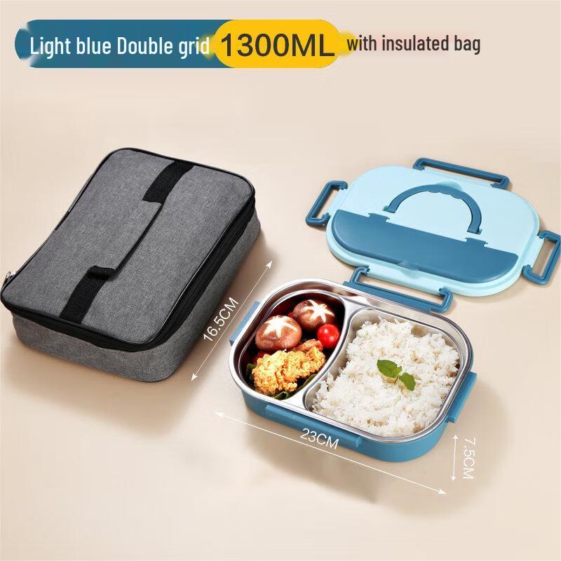 Qianxing 304 Stainless Steel Kids  Divided Lunch Box Set