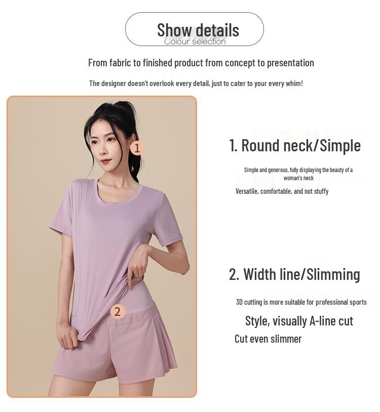 Plus Size Women's Quick-Dry Short Sleeve Sports Top for Yoga & Running