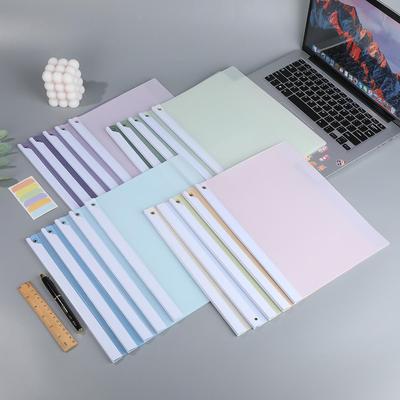 A4 Rotary Rod Style Folder: Large Capacity Document Clip Book