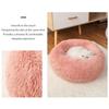 (H0826)Dog Round Cat Winter Warm Sleeping Bag Long Plush Soft Pet Bed Calming Bed