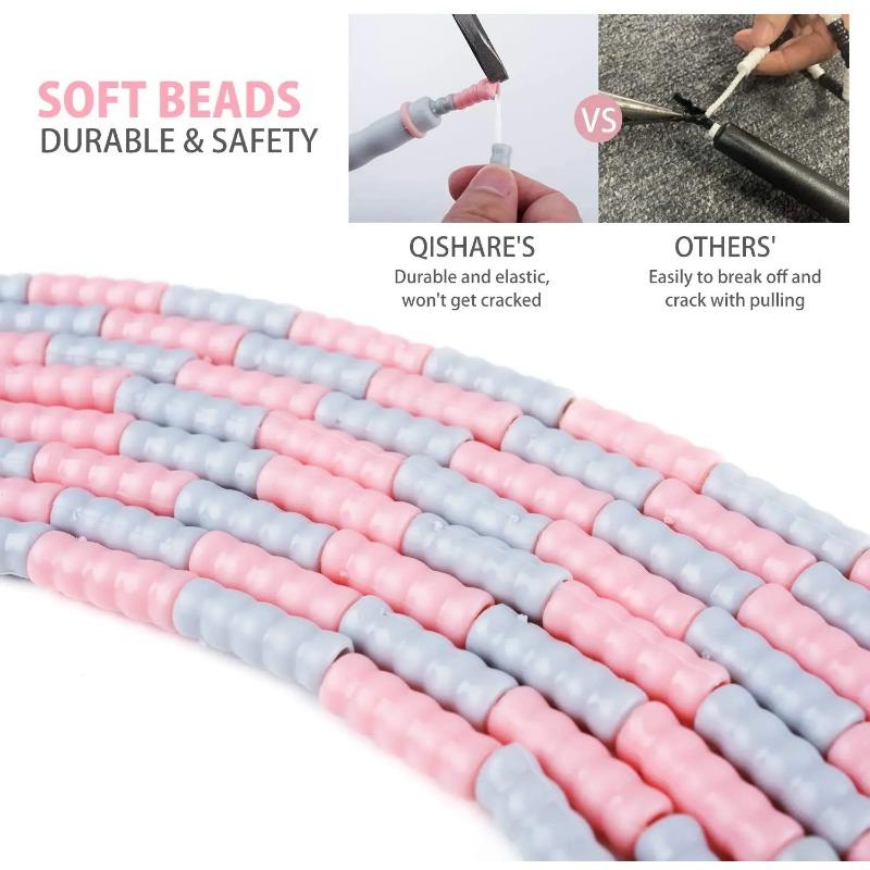 Soft Beaded Jump Rope Non-Slip Handle izable Fit Tangle-Free Segmented Fitness Skipping Rope Keeping Fit Training Playing