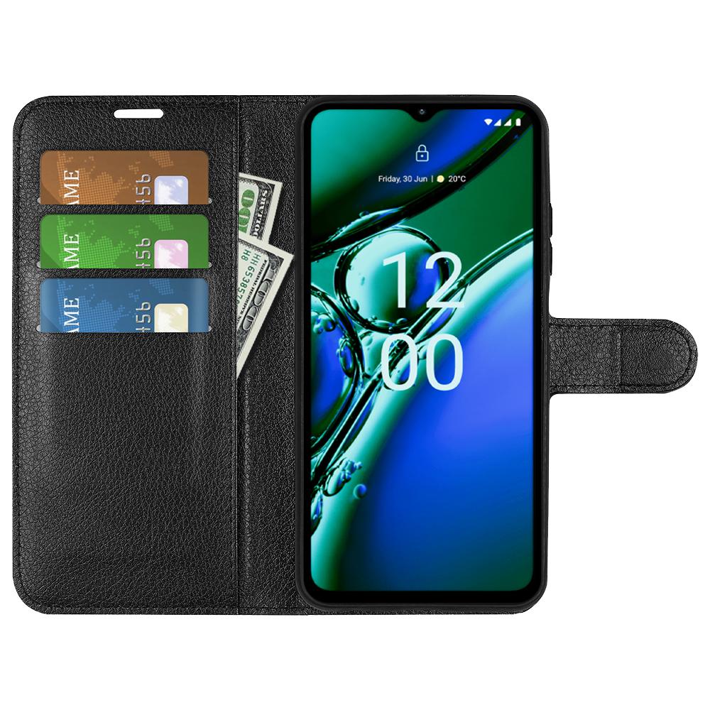 

For Nokia G42 Litchi Texture Phone Stand Cover PU Leather Wallet Anti-scratch Case Blue