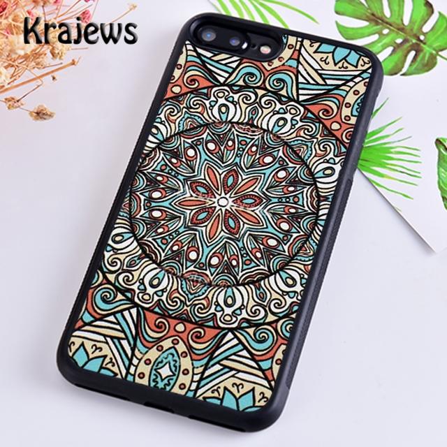 Krajews Beautiful painting mandala flower Phone Case Cover For iPhone 17 Air 16 15 14 plus 12 13 pro max Fundas