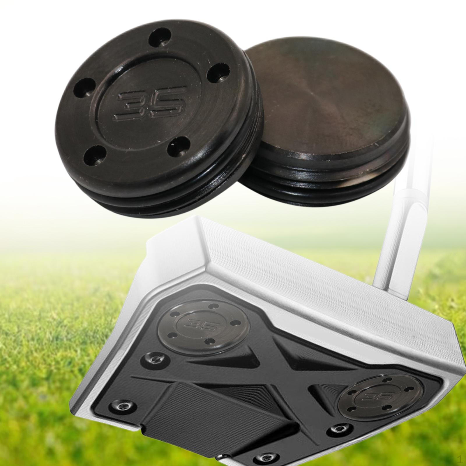 

1 Pair Golf Club Head Custom Weight Accessory Black with Protective Rubber Rings Seal Durable Good 35g