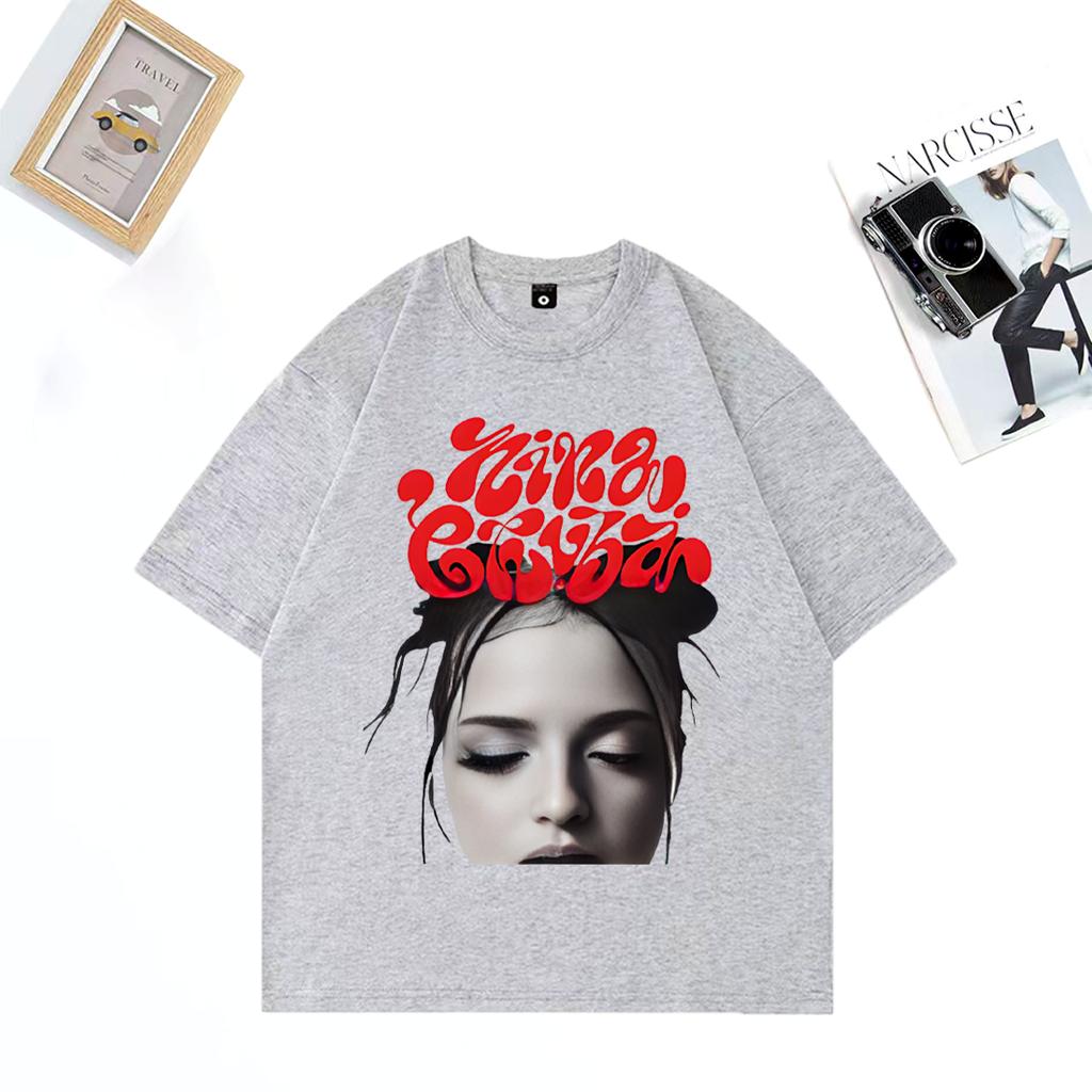 Nina Chuba Fashion classic T Shirt 2025 Unisex WOMEN vintage Oversized Cotton tshirts Hip Hop plus size tops short sleeve clothes