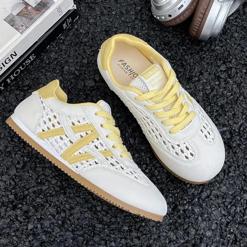 2025 Summer New Mesh Breathable Woven Forrest Gump Shoes Sports and Casual Moral Training Shoes