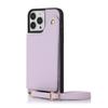 iPhone16 Card Bag Buckle Mirror Lanyard Xr Suitable for 12 Protective Cases Apple 13promax Leather Mobile Phone Case