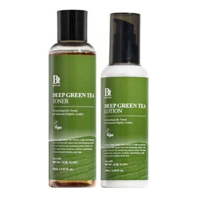 Deep Green Tea 2-Step Hydrating Set (Toner 150ml + Lotion 120ml)