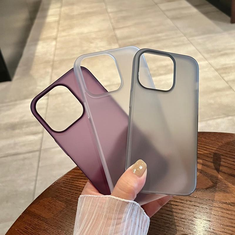 Luxuriöse transparente matte Handyhülle für iPhone 15 14 13 12 11 Pro Max Plus Ultradünne klare stoßfeste Bumper-Abdeckung