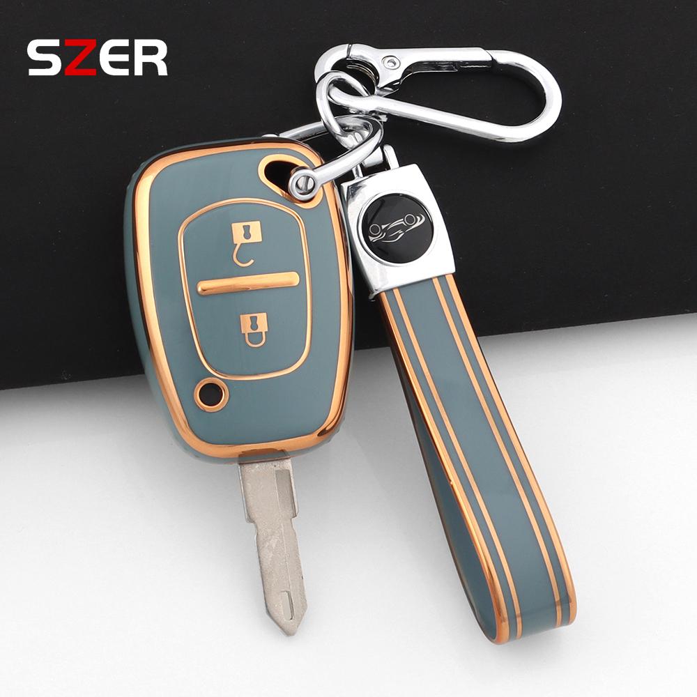 New Tpu Car Key Fob Cover Case 2 Button For Renault Kangoo Traffic Master For Opel Vivaro Movano For Nissan Remote Holder Shell