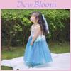 Mermaid Princess Dress For Girls Summer Toddler Girls Party Wear With Tulle Skirt For Ages 3 To 8