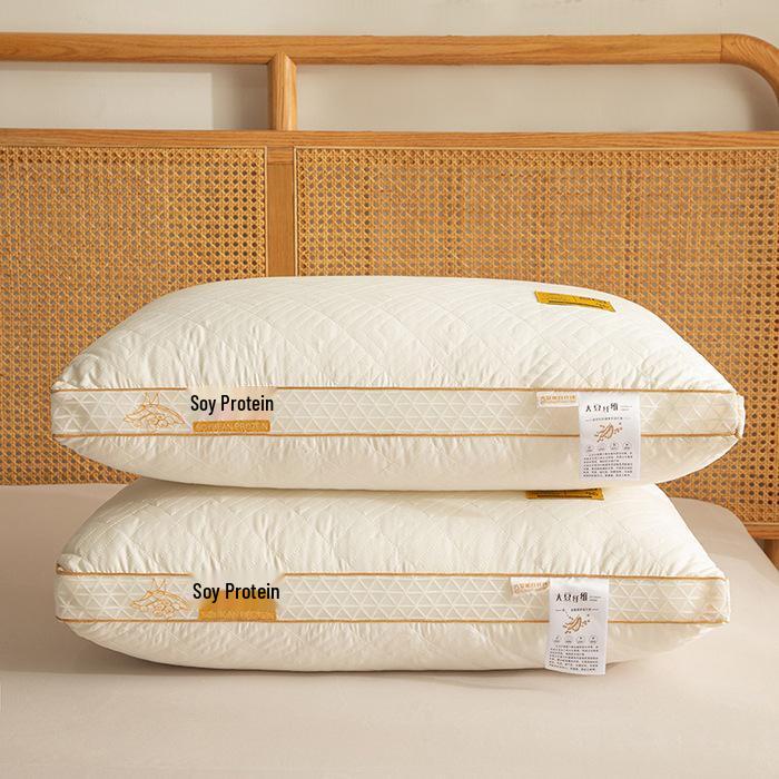 Hotel Feather Velvet Pillow: Breathable, Washable, Neck Support for Adults
