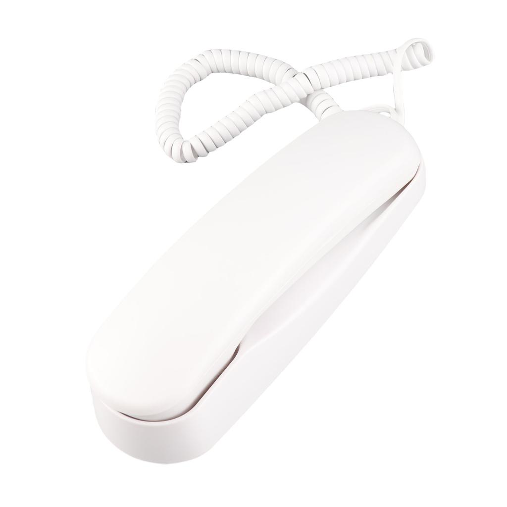 Corded Phone Support Pause Last Number Redial Wall Mountable Landline Telephone with Lighted Keys for Home Office White