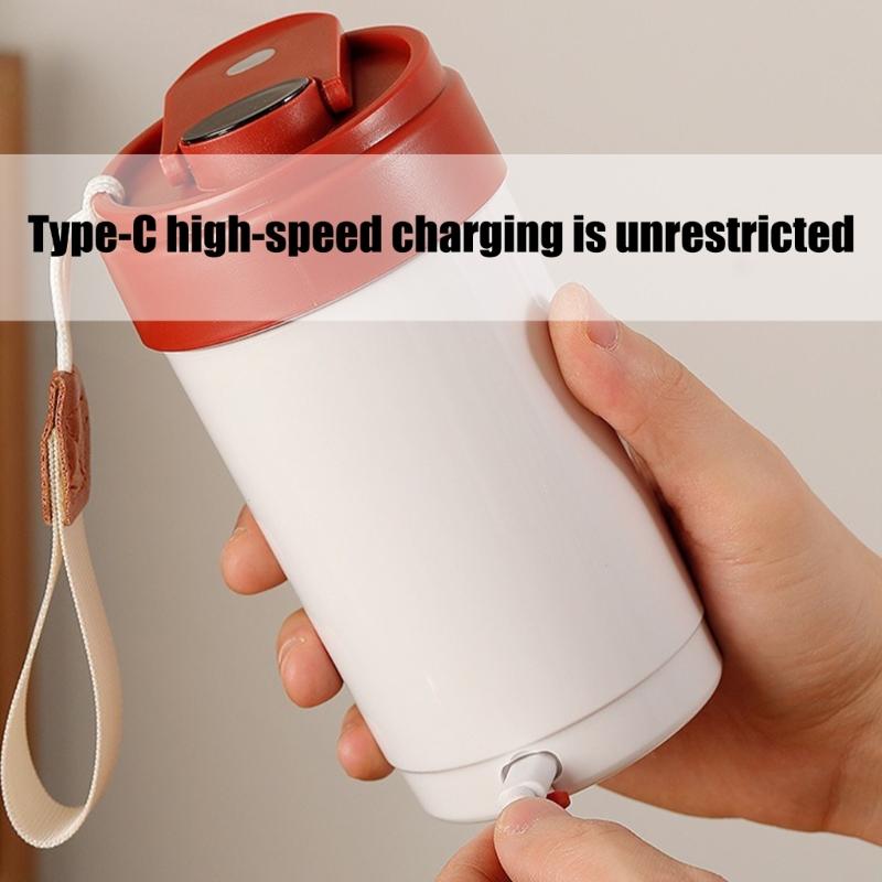 316 Nonrust Steel Auto Stirring Travel Mugs With Intelligent Temperature Monitor 300ml Capacity Leak proof Designs Home Office Use