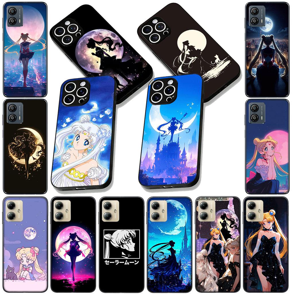 S-Sailors Wallpaper Moon Phone Cover for Motorola Moto Edge 50 30 Fusion 40 NEO Ultra Pro E14 G20 E15 G35 G84 G13 G53 Soft Case