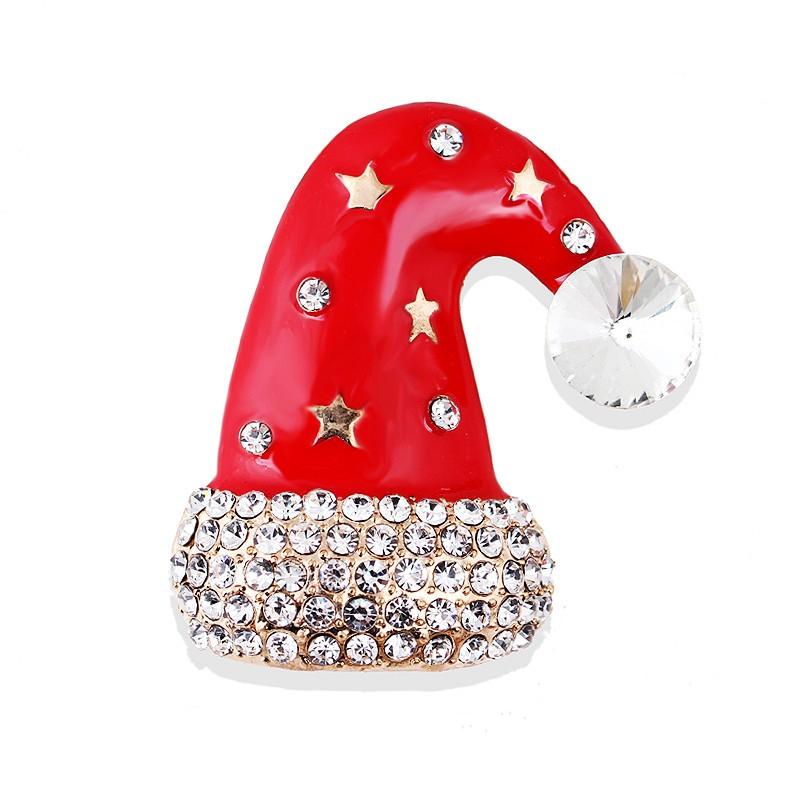 Weihnachts-Emaille-Brosche, Weihnachtsstiefel, Kranz, Metallnadel, Modeschmuckgeschenk für Frauen und Männer, Weihnachtsdekorationsgeschenke.