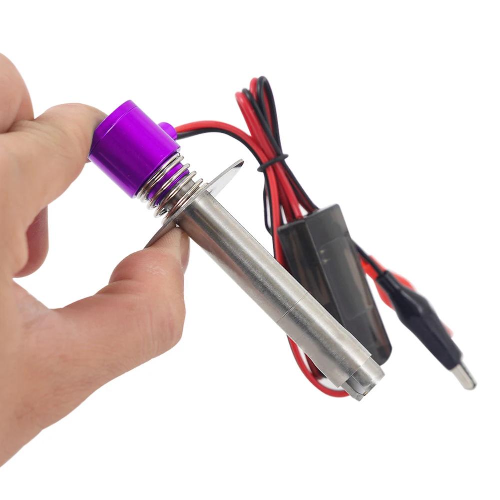 Wide Voltage 6V-24V Glow Plug Starter, Quick Ignition Electronic Igniter for 1/8 1/10 HSP Nitro RC Car, Upgraded Lighter