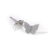 THE BLING KING Butterfly Stud Earring 925 Sterling Silver Earring Paved Black Cubic Zirconia Men Women Fashion Hiphop Jewelry