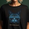 Funny Cat Tee, Don’t Stress Meowt Cat Mom Gift, Cat In Glasses Cute Shirt for Cat Owner, Funny Blue Cat