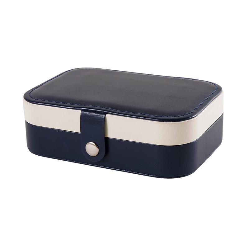 Leather Jewelry Box With Double Layer Large Capacity Organizer For Travel And Gift Giving