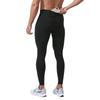 HASECIAL Sports Long Compression Leggings for Winter Men's Fleece-Lined Tights, Tights, (Black, XL)