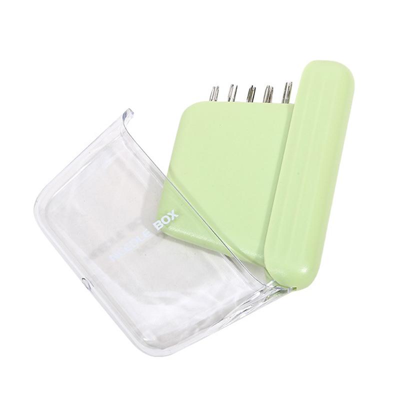 Needle Case With 10 Pcs Sewing Needles Sewing Knitting Pin Holder Case Embroidery Needle Case With Magnetic Travel Accessories