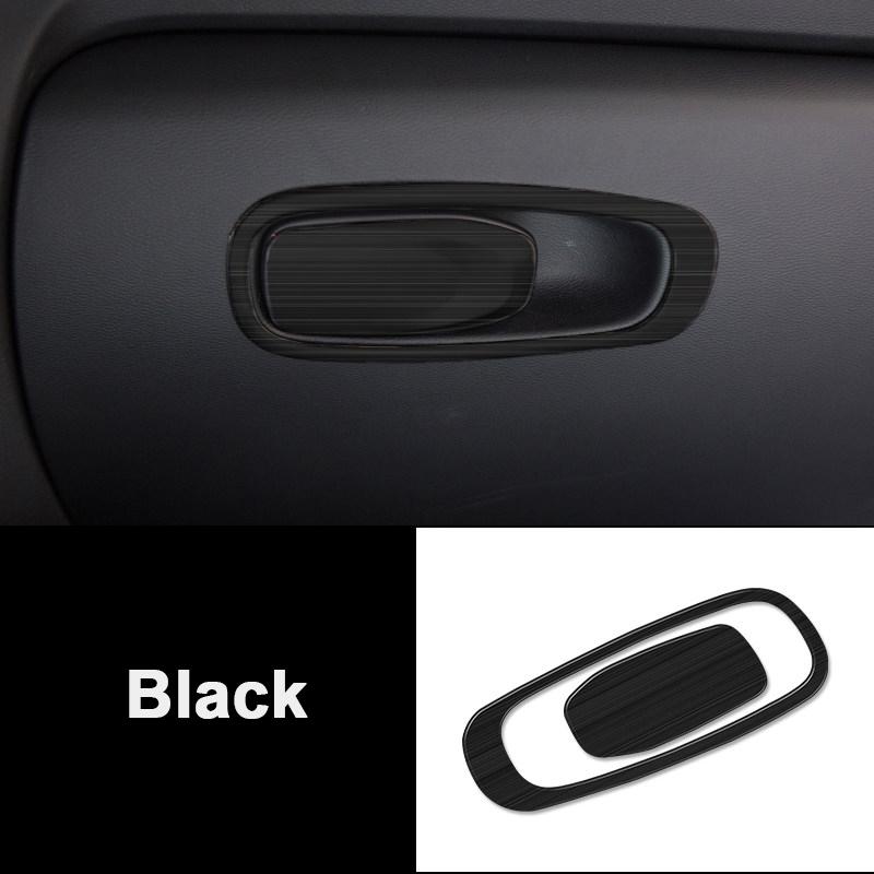 Für Volvo XC60 2018 – Edelstahl-Auto-Co-Pilot-Aufbewahrungsbox, Handschuhfach, Griffabdeckung, Zieraufkleber, Innenzubehör