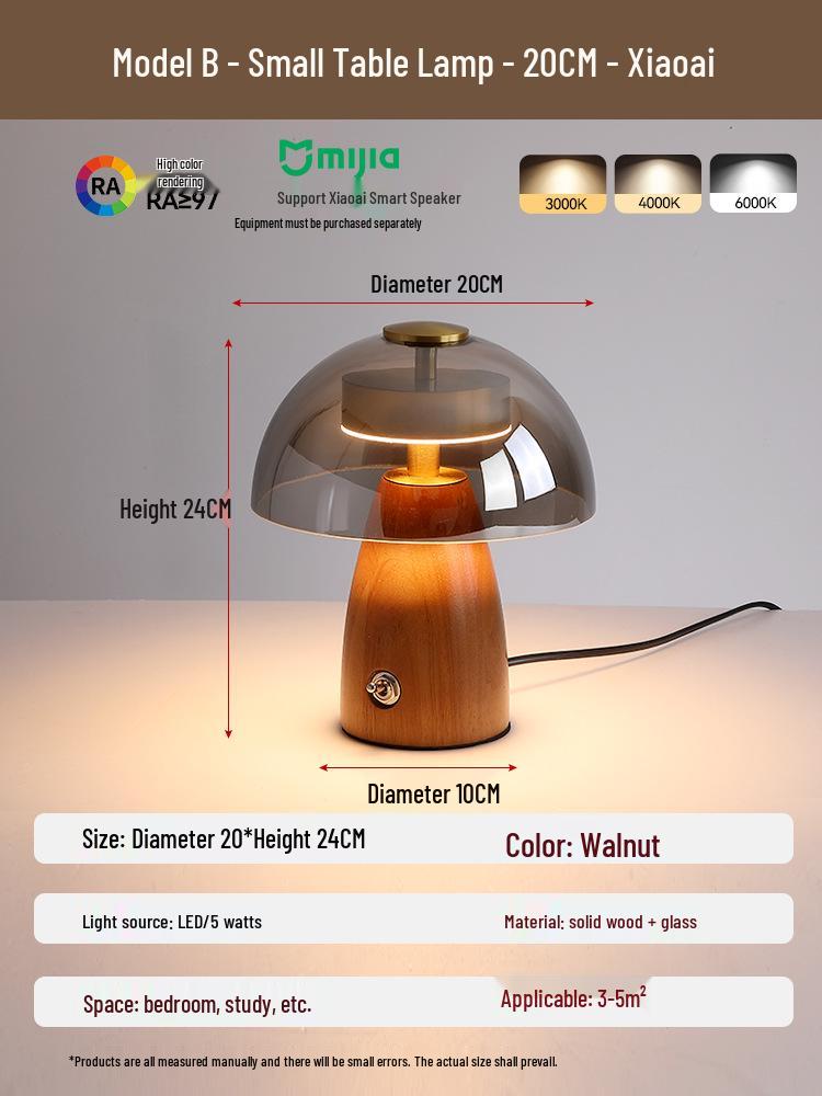 Französische Retro-Tischlampe aus Massivholz: Chinesischer Stil, Kreative Designer-Nachttisch-Stimmungsleuchte für Schlafzimmer oder Arbeitszimmer