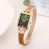 JUJUGENNew Style Popular wristwatch watch ladies life waterproof stylish casual simple dial quartz square face mesh band commuting lightweight unisex