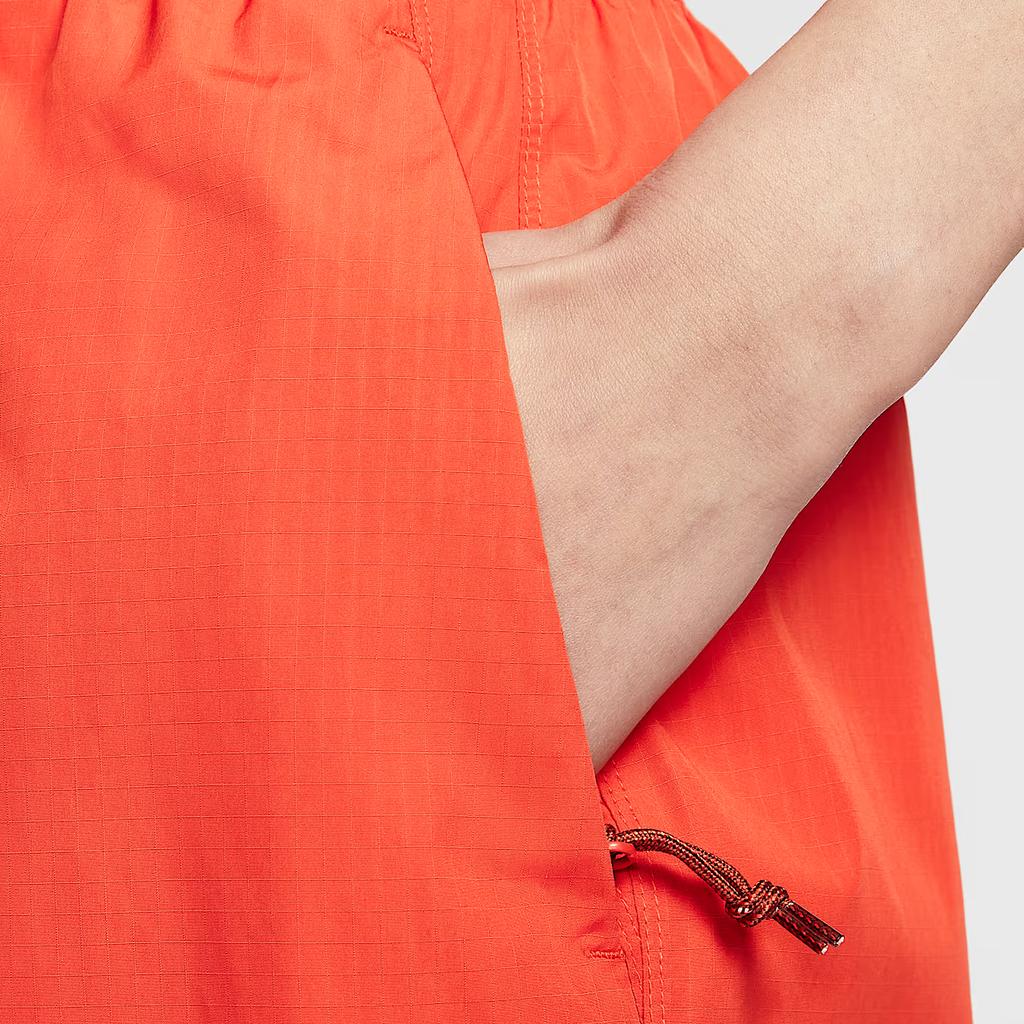 New Nike ACG SS25 Casual Shorts Women's Passionate Red/Light Yellow Brown/Mountain White HJ0264-633