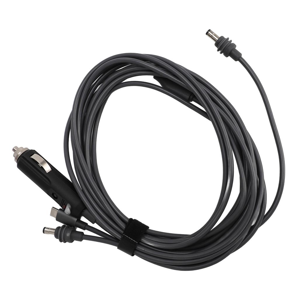 3 In 1 Satellite DC Power Cable IP68 Water Resistant DC Type C 12V 24V Car Charger to DC Charging