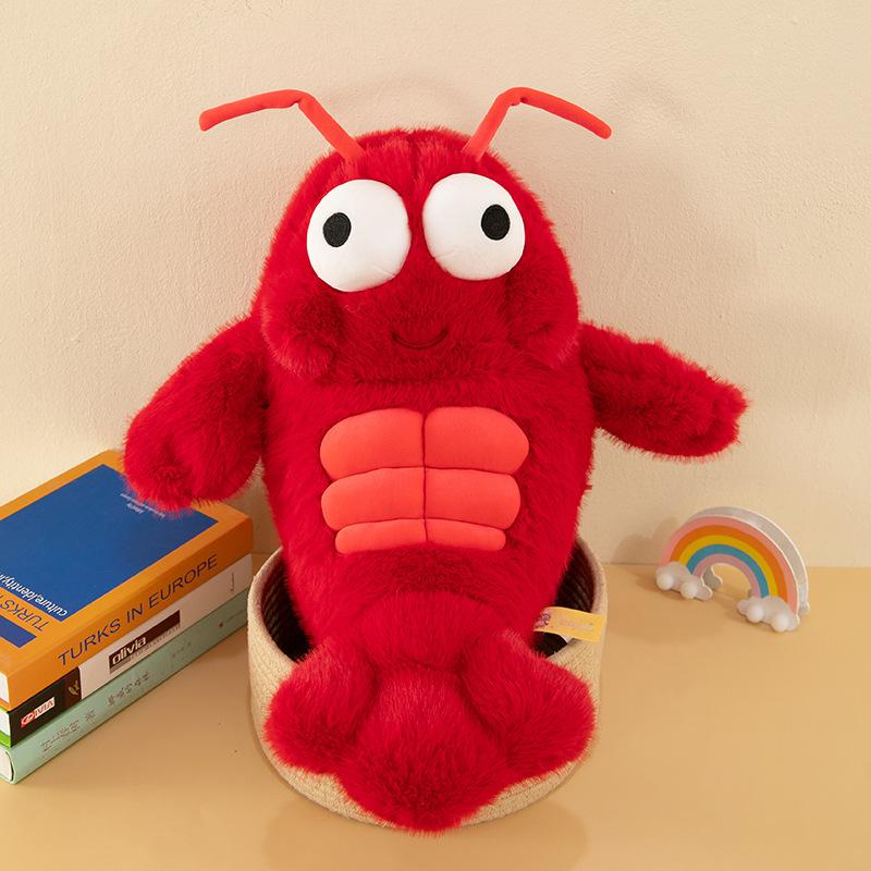 Abs Crayfish Doll Plush Toy Children's Birthday Gift Pillow Ragdoll Doll Cushion